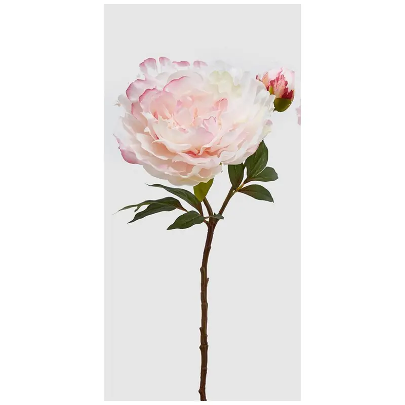 EDG Ramo Peonia artificiale con bocciolo H54 cm 2 varianti(1pz)