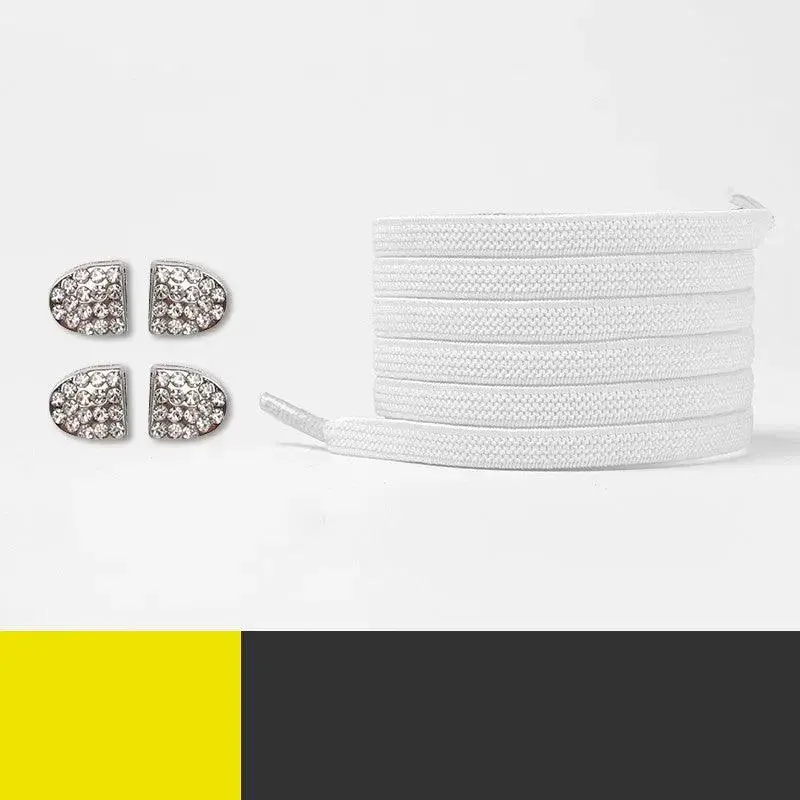 Elastic Tying-Free Shoelace Retainer Flat Color Shoelace Rope