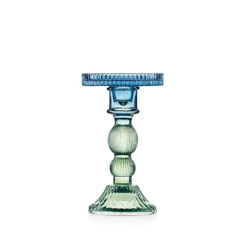 Emò Italia Candeliere in vetro "Atena" 9.8x9.8xH17 cm 2 varianti(1 unità)