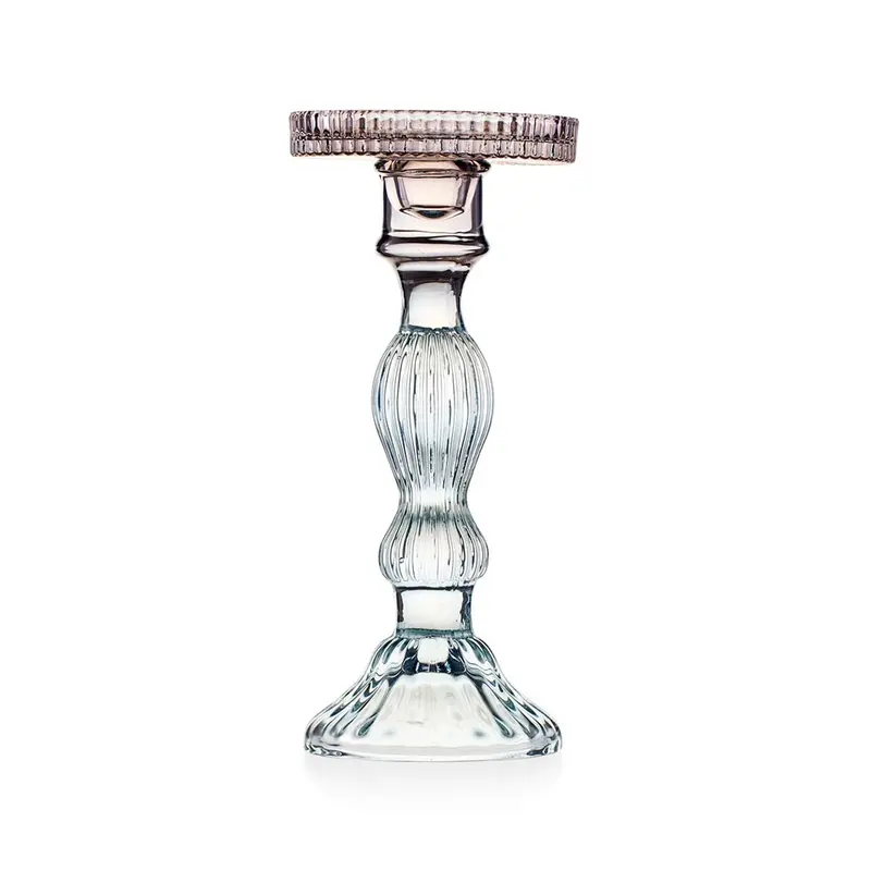 Emò Italia Candeliere in vetro "Atena" 9.8x9.8xH21.7 cm 2 varianti(1 unità)