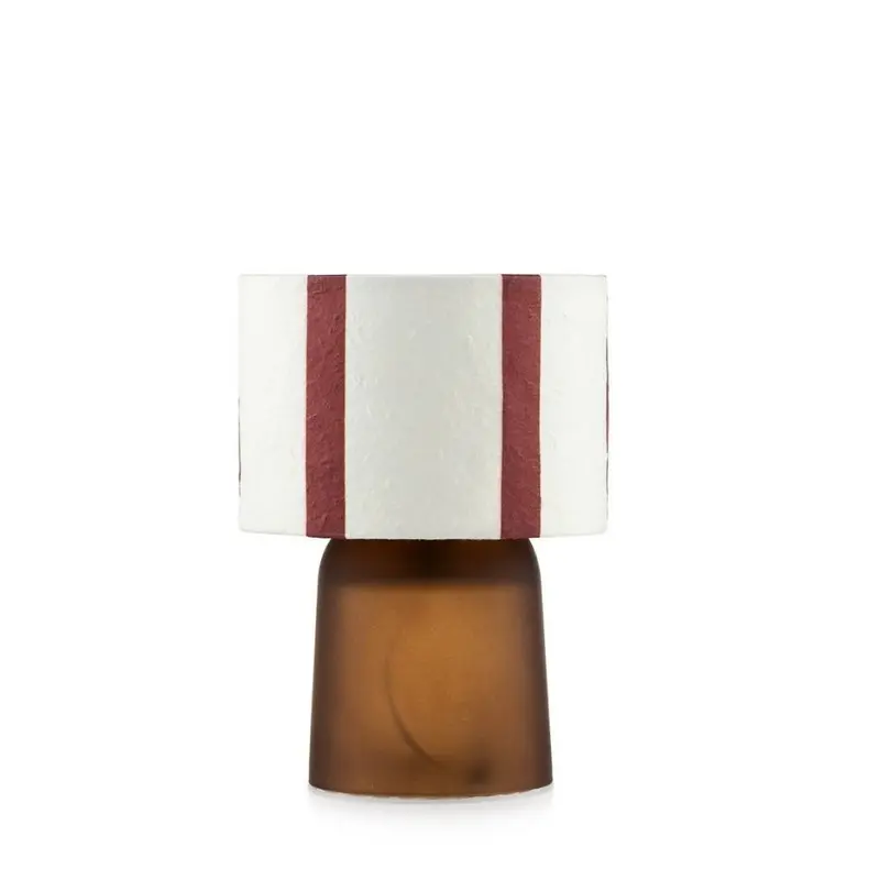 Emò Italia Lampada con paralume in tessuto "Rajon" 13xH20 cm 2 varianti (1pz)