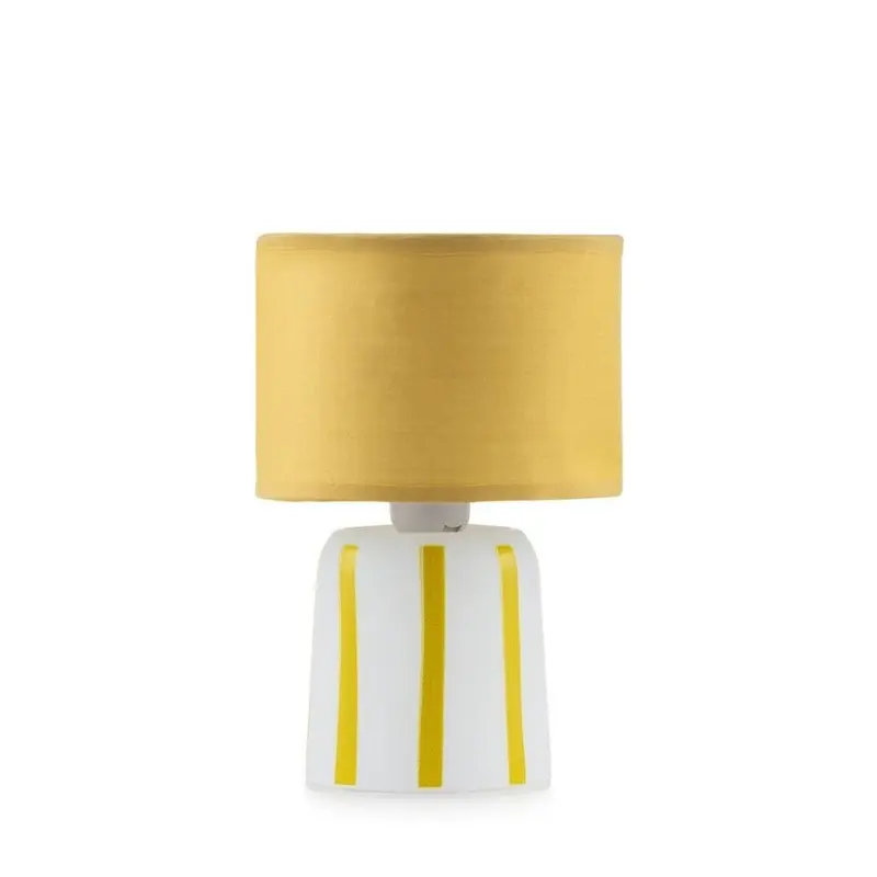 Emò Italia Lampada con paralume in tessuto "Rajon" 13xH20 cm 4 varianti (1pz)