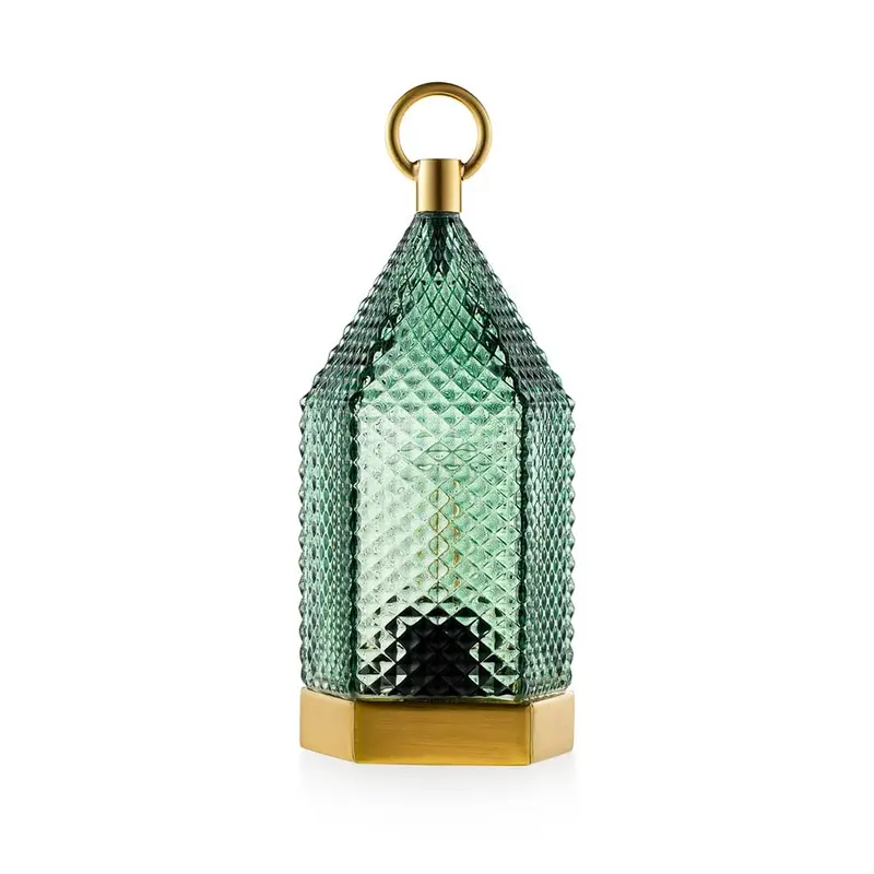 Emò Italia Lampada Lanterna in vetro "Cosmos" D10xH23 cm 4 varianti(1 unità)