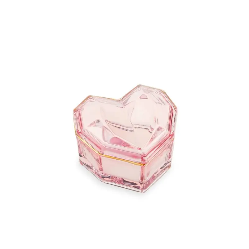 Emò Italia Scatola cuore in vetro "Tresors" 10,5xH8 cm 3 varianti(1pz)