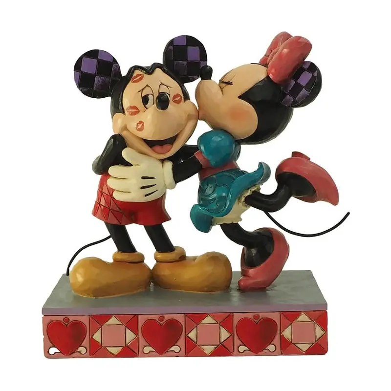 Enesco Statuina Topolino e Minnie(Hugs & Kisses) "Jim Shore" 14.5x7xH15 cm