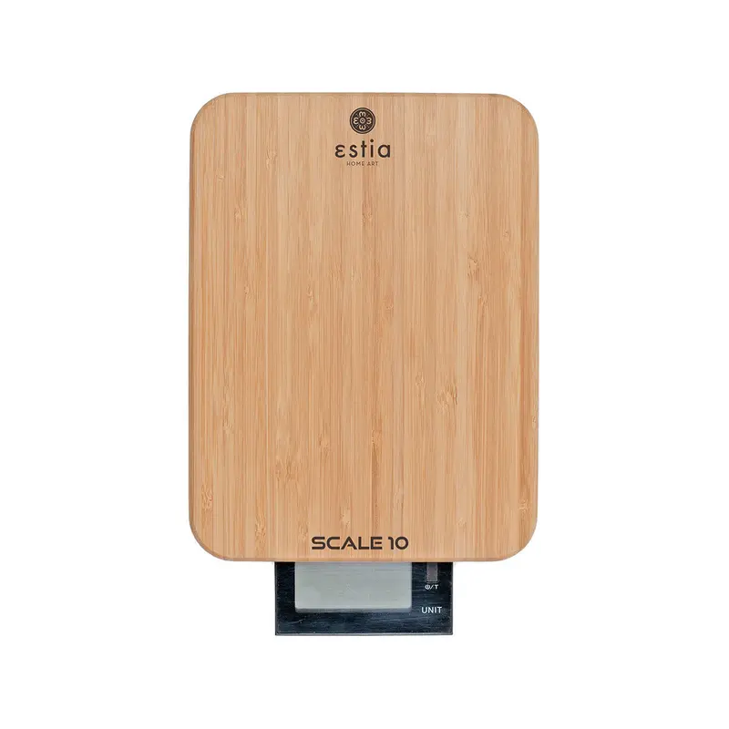 Estia Home Bilancia digitale in bamboo "Allure" max 10KG 24.3x18xH2 cm