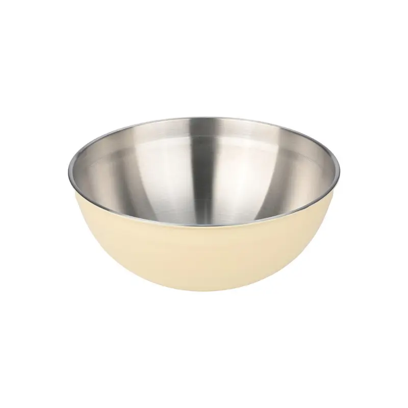 Estia Home Ciotola in acciaio inossidabile avorio "Allure" D18xH9 cm