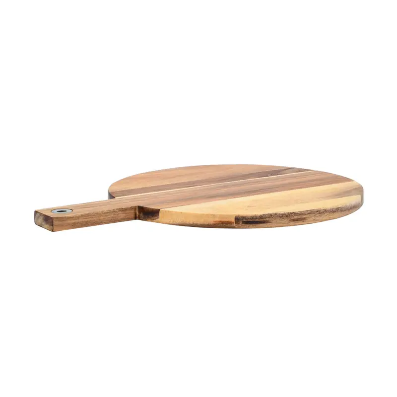 Estia Home Tagliere per pizza in legno con manico e corda "Allure" 40x32xH1.5 cm