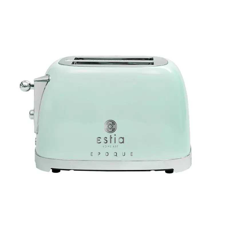 Estia Home Tostapane 2 Fette in acciaio inox menta Retro "Epoque" 815w