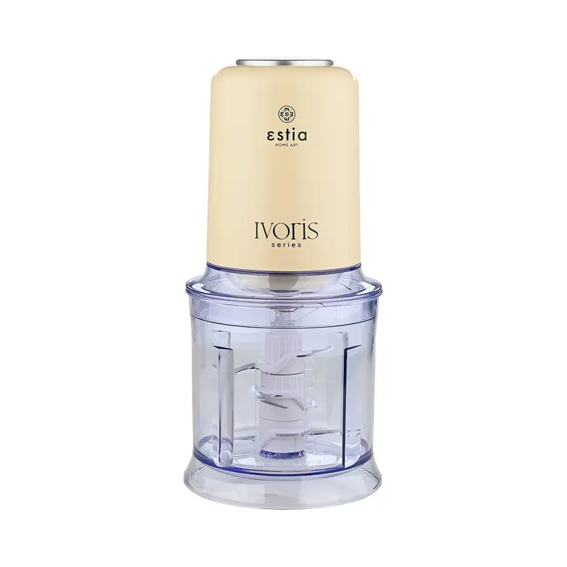Estia Home Tritatutto elettrico in acciaio inox 400w "Ivoris" + ciotola in plastica 0.7lt