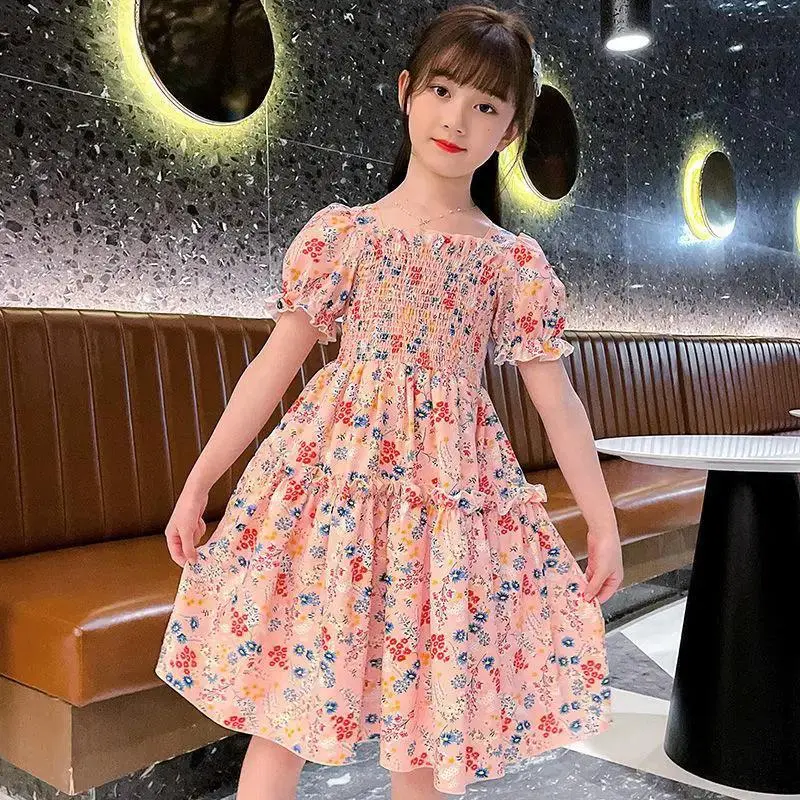 Fashion Personality Girl's Dress Short Sleeve