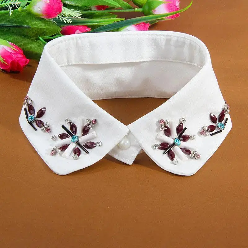 Fashion Rhinestone Beaded Fake Collar Children European And American Exquisite Fake Collar