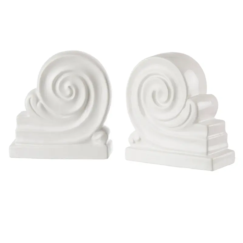 Fermalibri Capitello L'oca Nera Porcellana Fashion - Set 2 Pz
