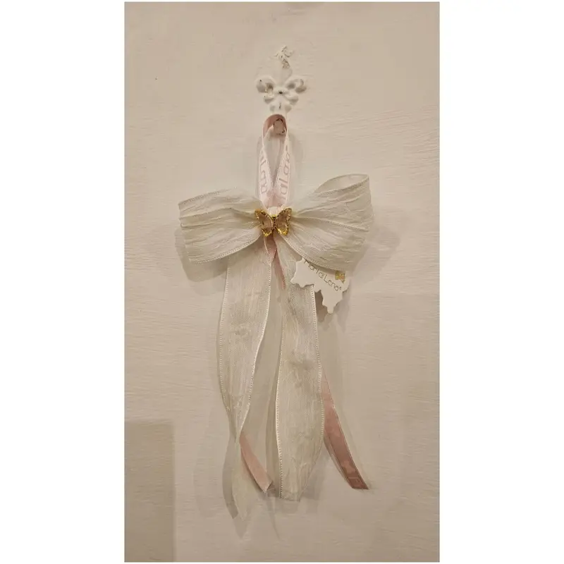 Fiori di Lena Fiocco Segnaposto con applicazione Farfalla 10xH20 cm