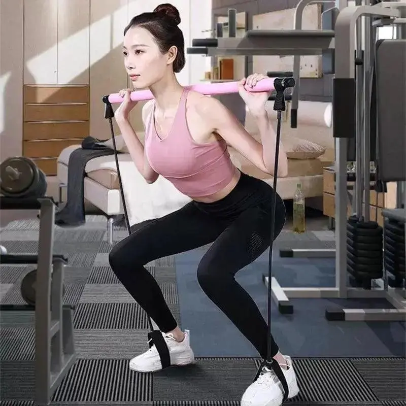 Fitness Yoga Pilates Bar Portable Gym