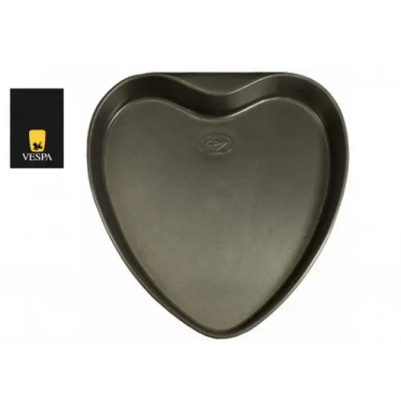 FORMA A CUORE VESPA 32CM. 32x4,2. Antiaderente e 99,5% Alluminio.