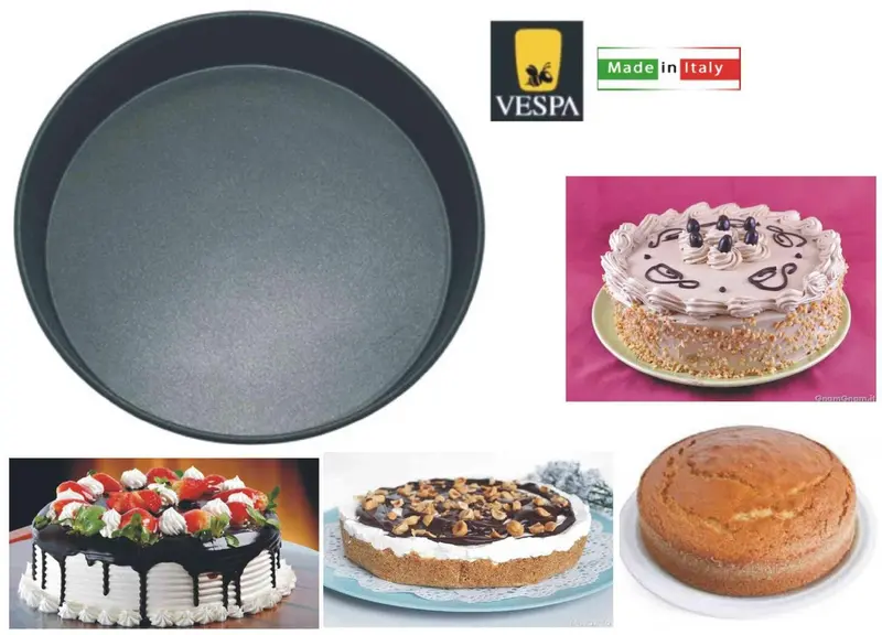 FORMA PER TORTA VESPA 30 CM. Antiaderente e 100% Alluminio.