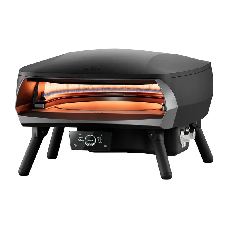 Forno pizza a gas Witt ETNA Rotante Control 16” Nero con pietra rotante
