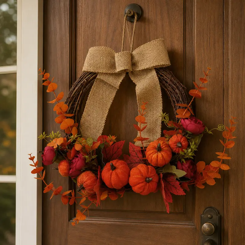 Ghirlanda Autunnale D. 45cm - 2 Colori
