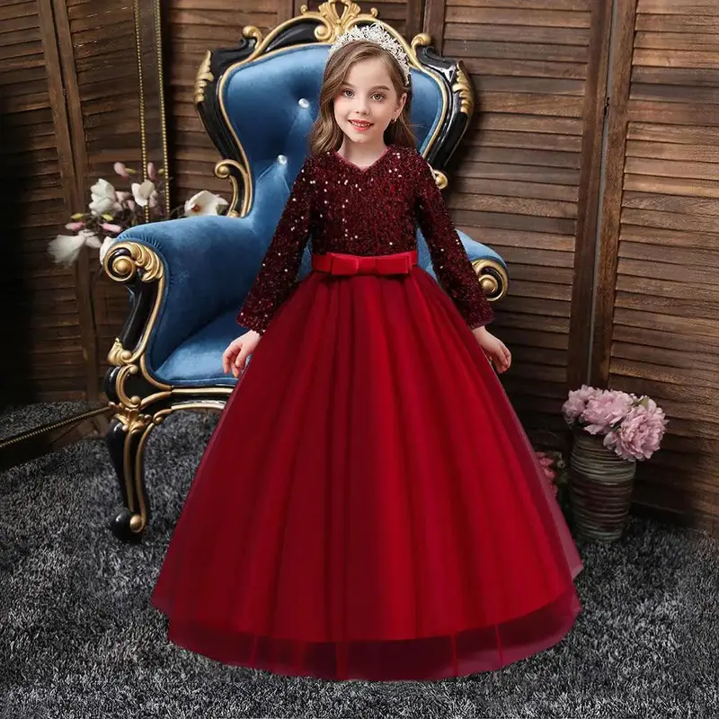 Girls Fashion Cotton Sequin Dress Kids Success