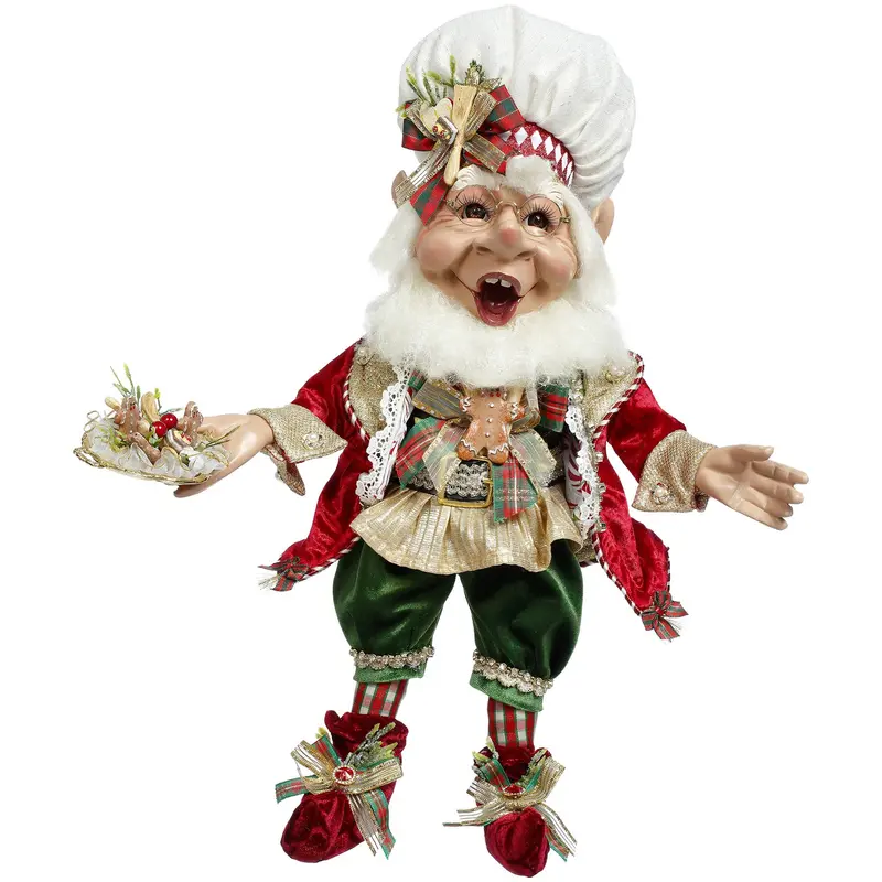GOODWILL Mark Roberts Elfo Cuoco in resina H46 cm