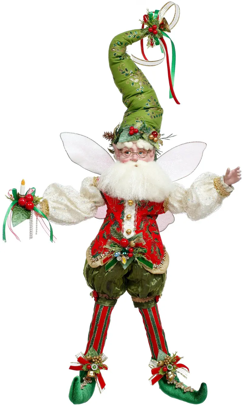 GOODWILL Mark Roberts Statuina Fata Babbo Natale in resina 28 cm