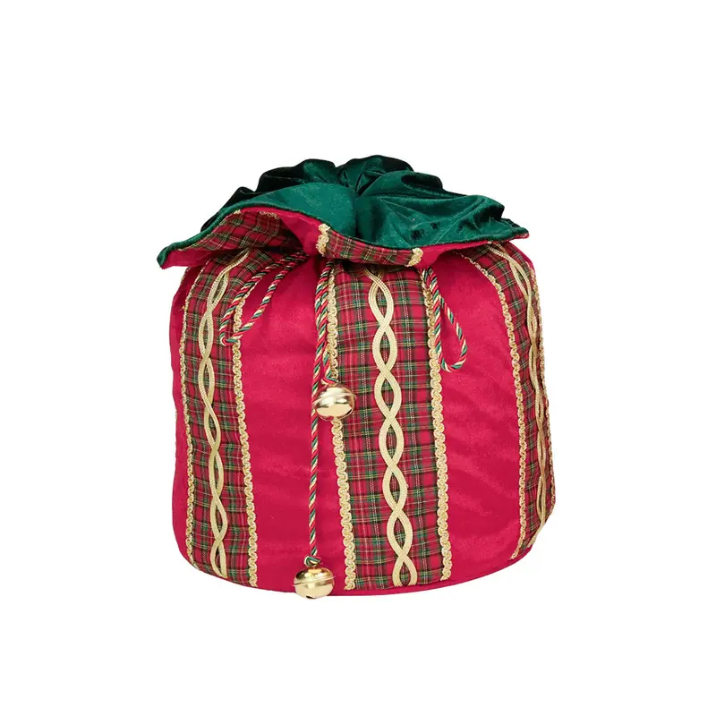GOODWILL Sacco natalizio in tartan scozzese 32 cm 2 varianti (1pz)