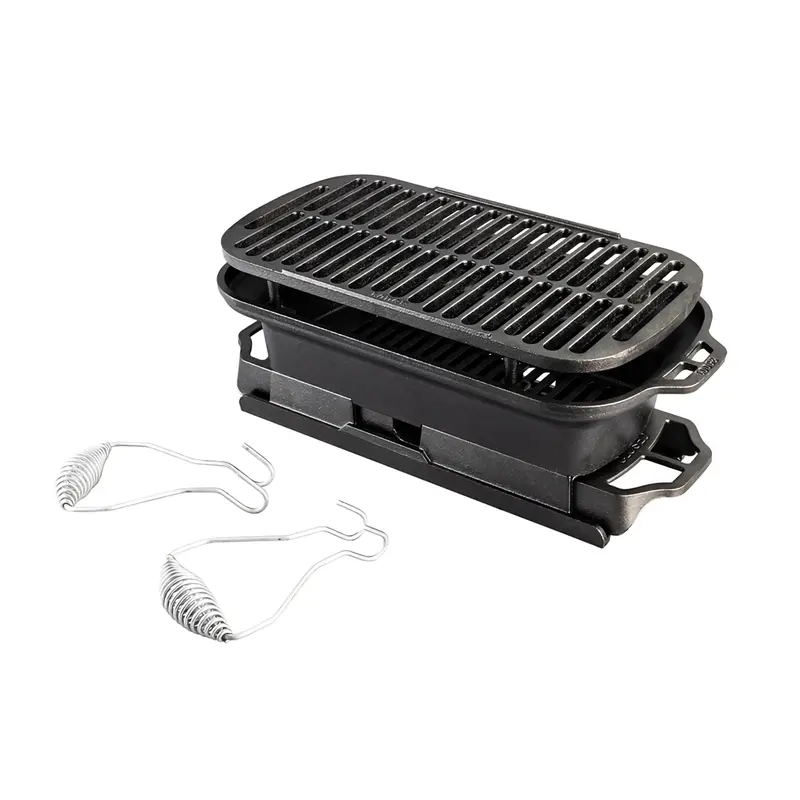 Griglia a carbone portatile in ghisa Lodge Sportsman Pro