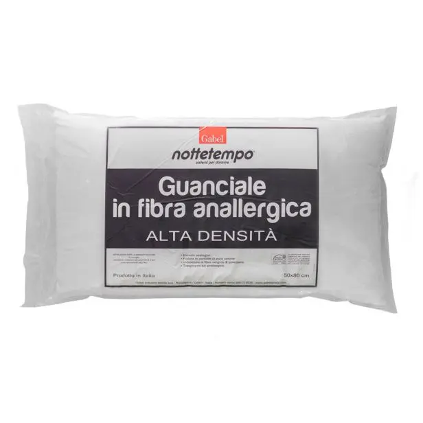 Guanciale alta densità di Gabel 50x80 cm anallergico spessore 13
