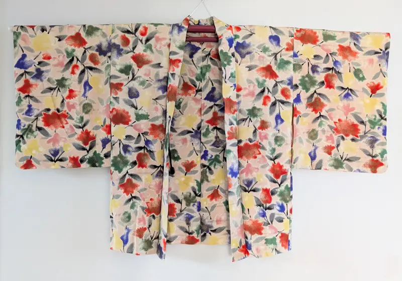 Haori con motivo floreale