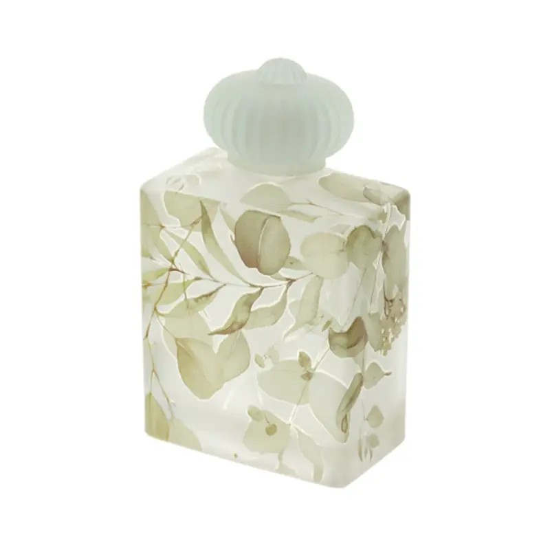 Hervit Bottiglia in vetro floreale "Botanic" 500 ml 2 varianti(1pz)