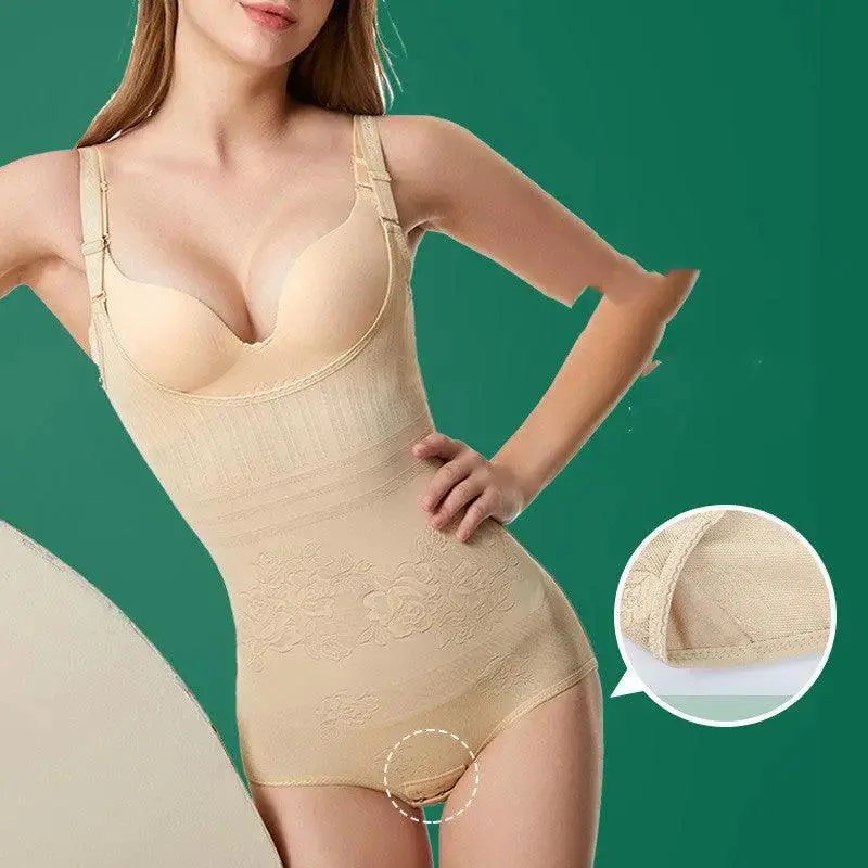 High Quality One-piece Corset Women's Postpartum Slimming Underwear Belly Contracting Hip Lifting Triangle Jumpsuit