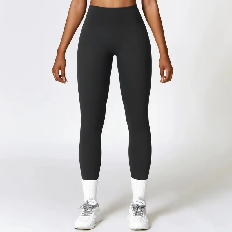 High Waist Hip Lift Brushed Yoga Pants Women's Fitness Pants
