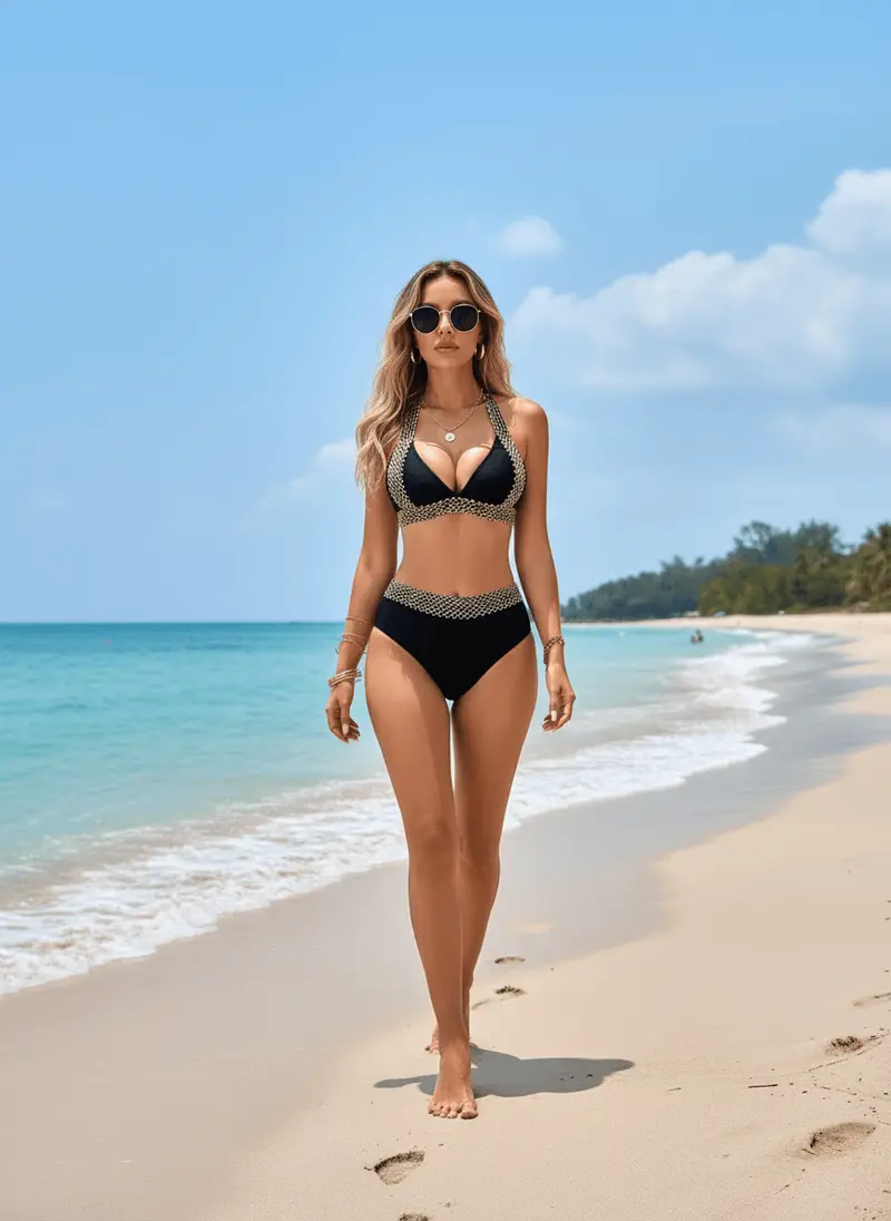 High-Waist Sculpting Bikini Set