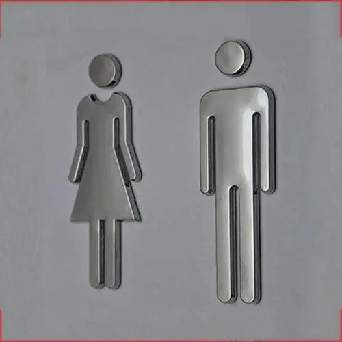 Hotel Bathroom Signage Metal
