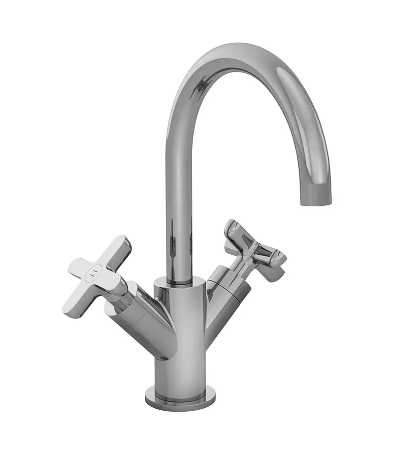 ICONA CLASSIC GRUPPO LAVABO MONOFORO MATT GUN METAL PVD