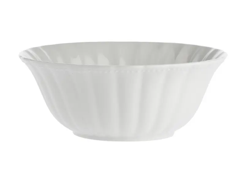 Insalatiera Ducale Porcellana Bone China Bianca Ø23cm Design Classico
