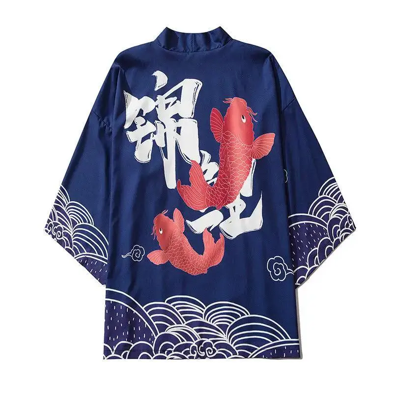Kimono Koi Popular Three-quarter Sleeve Shirt