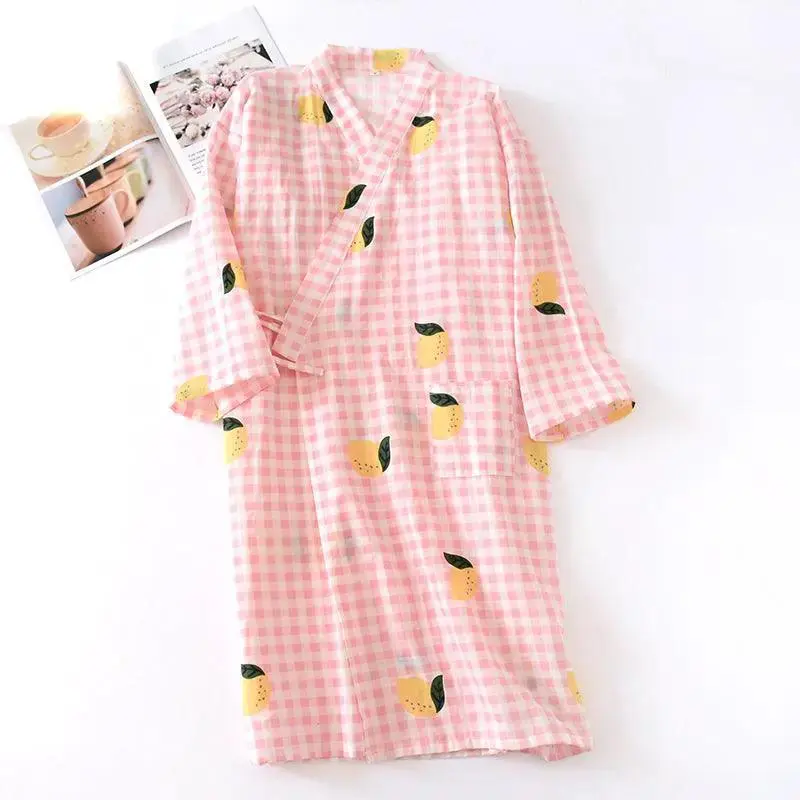 Kimono nightdress home long night robe and bathrobe
