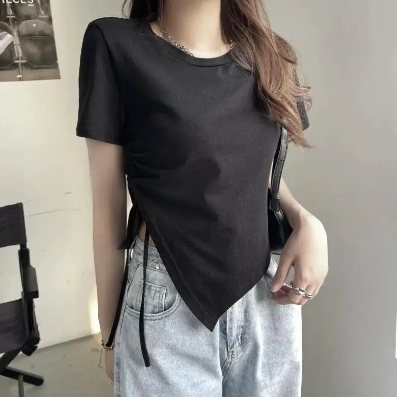 Korean Fashion Y2K T-shirt Women Summer