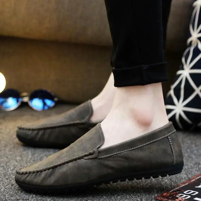 Korean trend men's casual shoes lazy one pedal