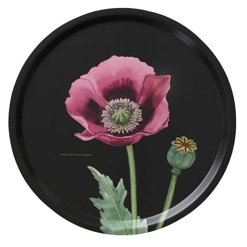 Koustrupco, Vassoio da portata con papavero rosa Monastary Garden, Ø 38 cm