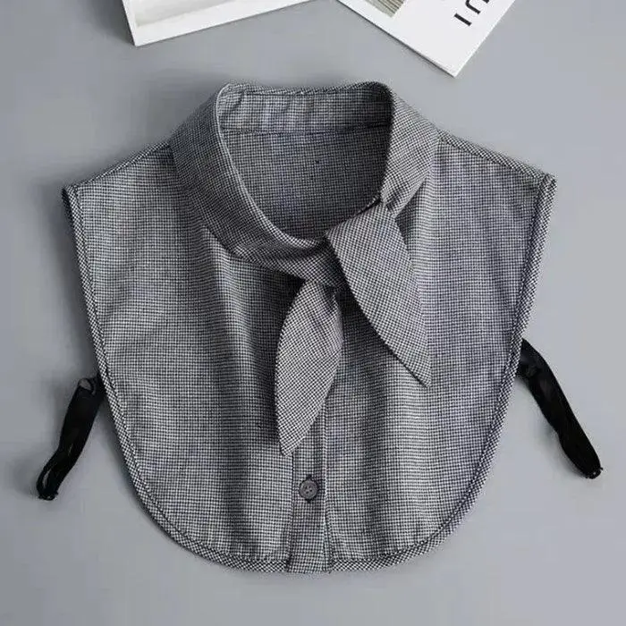 Lace Stand-Up Collar Wooden Ears Fake Shirt Collar