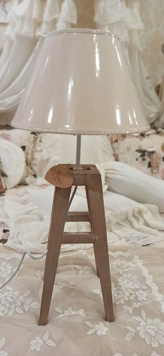 Lampada completa base lume+paralume Blanc Mariclo'