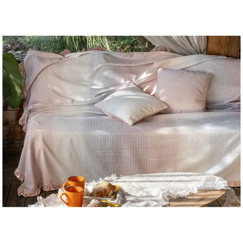L'Atelier 17 Copritutto singolo con gala "Nuance", Shabby 180x260 cm 2 varianti(1pz)