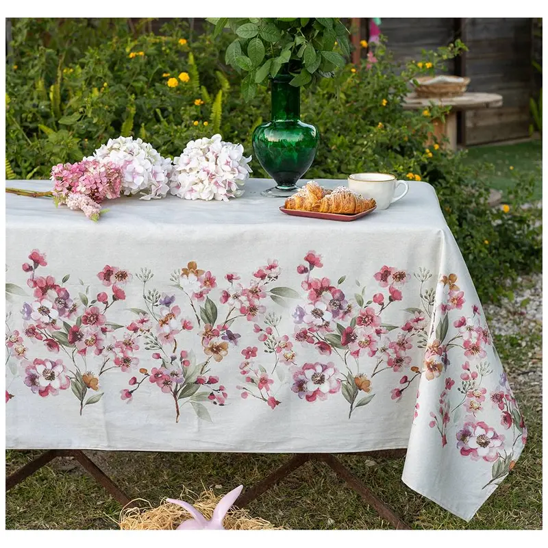 L'Atelier 17 Tovaglia in cotone floreale 155x270 cm 4 varianti (1pz)