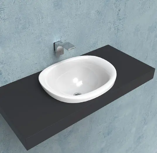 Lavabo 60 Incasso Io Nero 1sc