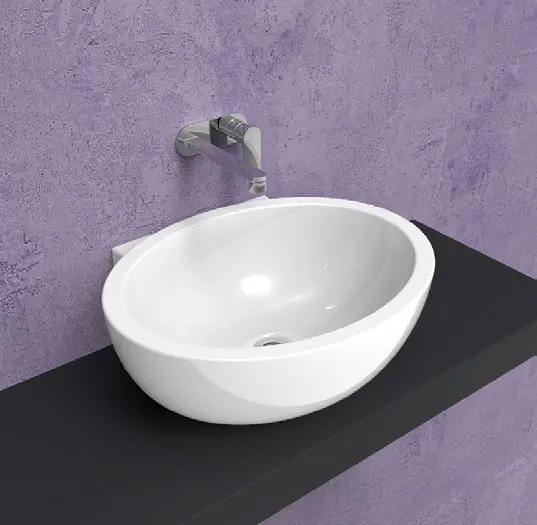 Lavabo Dip Foro Centrale Bianco