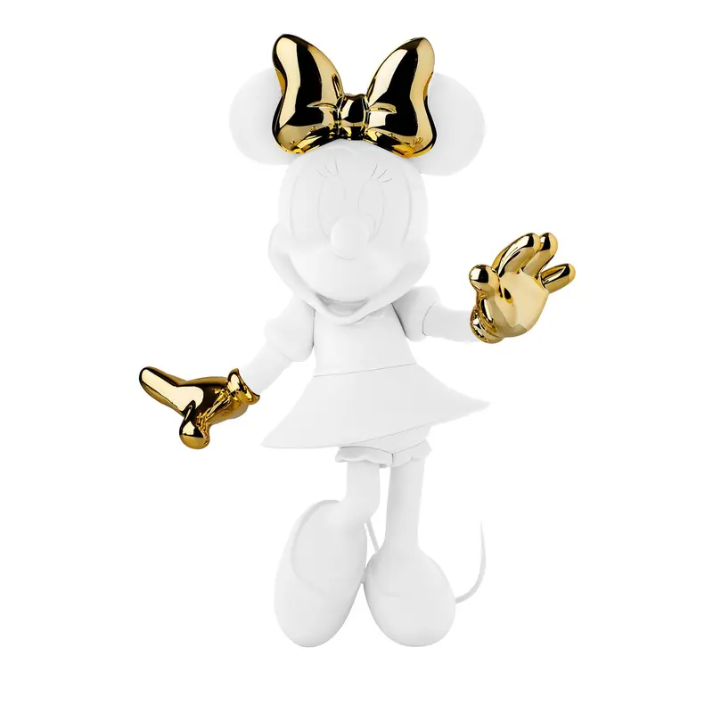 LEBLON DELIENNE Statuina Minnie Welcome piccolo bianco/oro 27.5xH31 cm