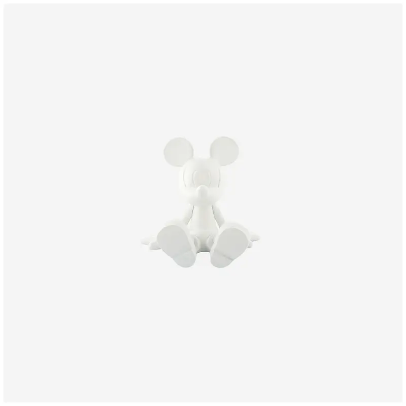 LEBLON DELIENNE Statuina Topolino seduto piccolo bianco 13.5xH12 cm